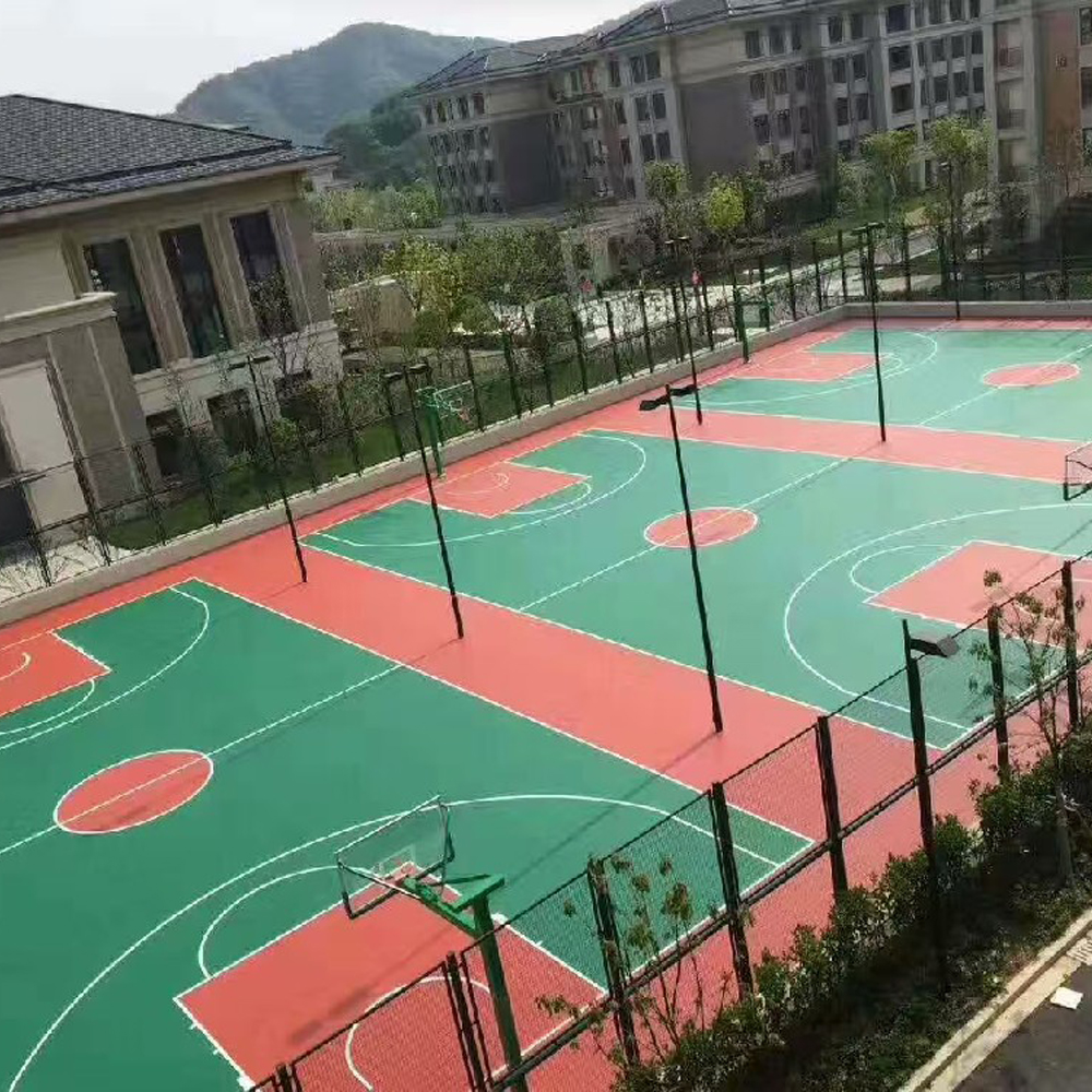 硅PU篮球场